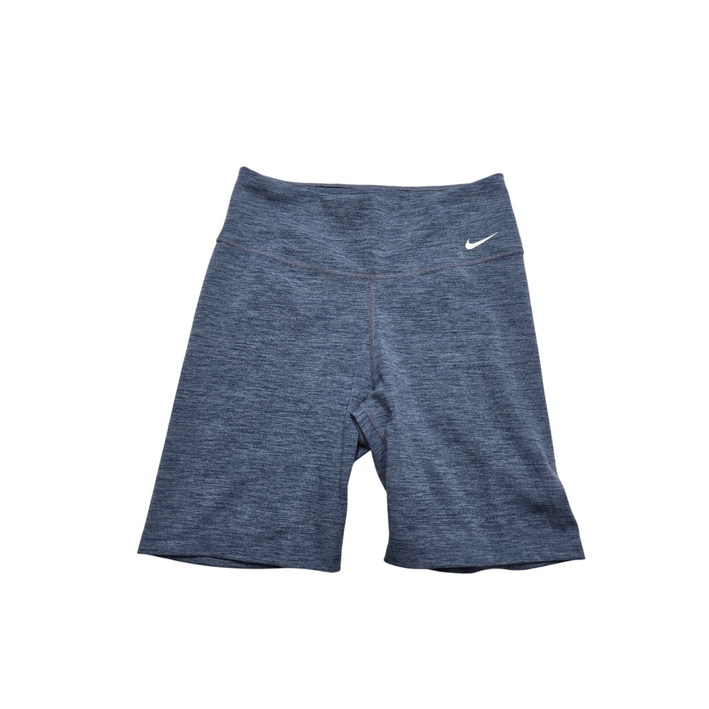 Nike Dri-FIT One Mid-Rise 7 Inch Bike Shorts Blue Heather DD0243-411 Women Small